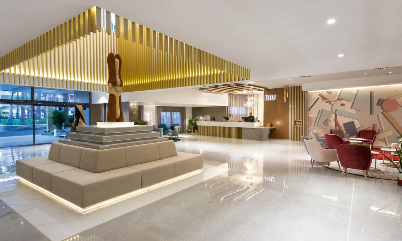 Gran Canaria - hotel Riu Palace Palmeras - Rezeption Lobby