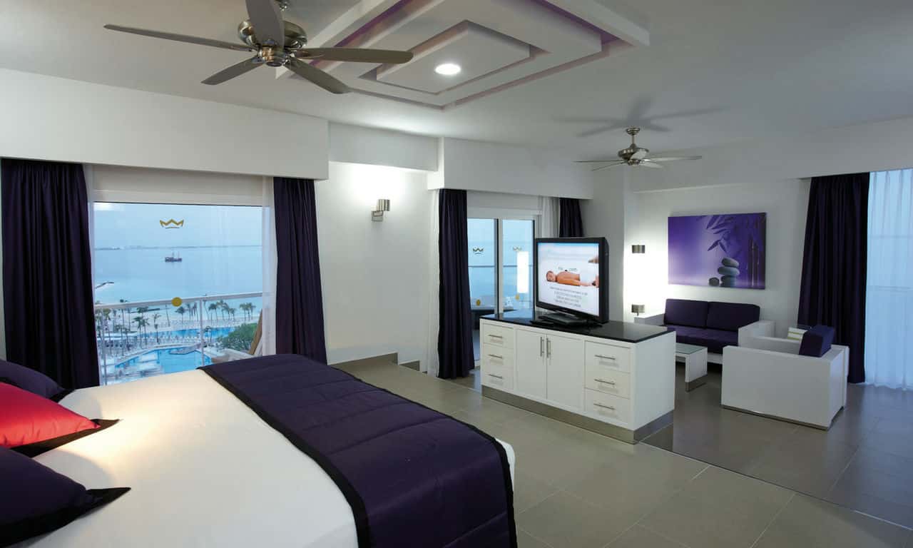 Mexiko cancun - hotel Riu Palace Peninsula - Suite Jacuzzi mit meerblick