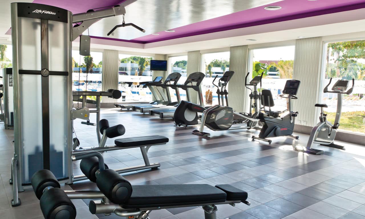 Mexiko playa del carmen - hotel Riu Palace Mexico - fitnessstudio