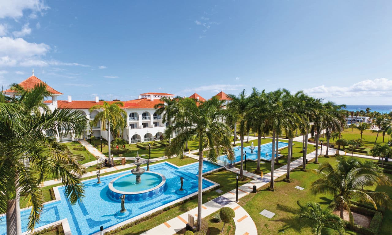 Mexiko playa del carmen - hotel Riu Palace Mexico - hotelanlage mit pool