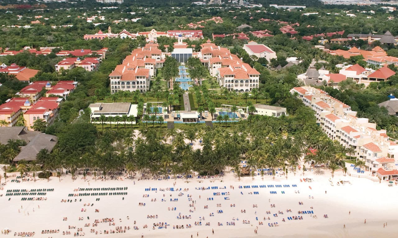 Mexiko playa del carmen - hotel Riu Palace Mexico - hotelanlage mit sandstrand