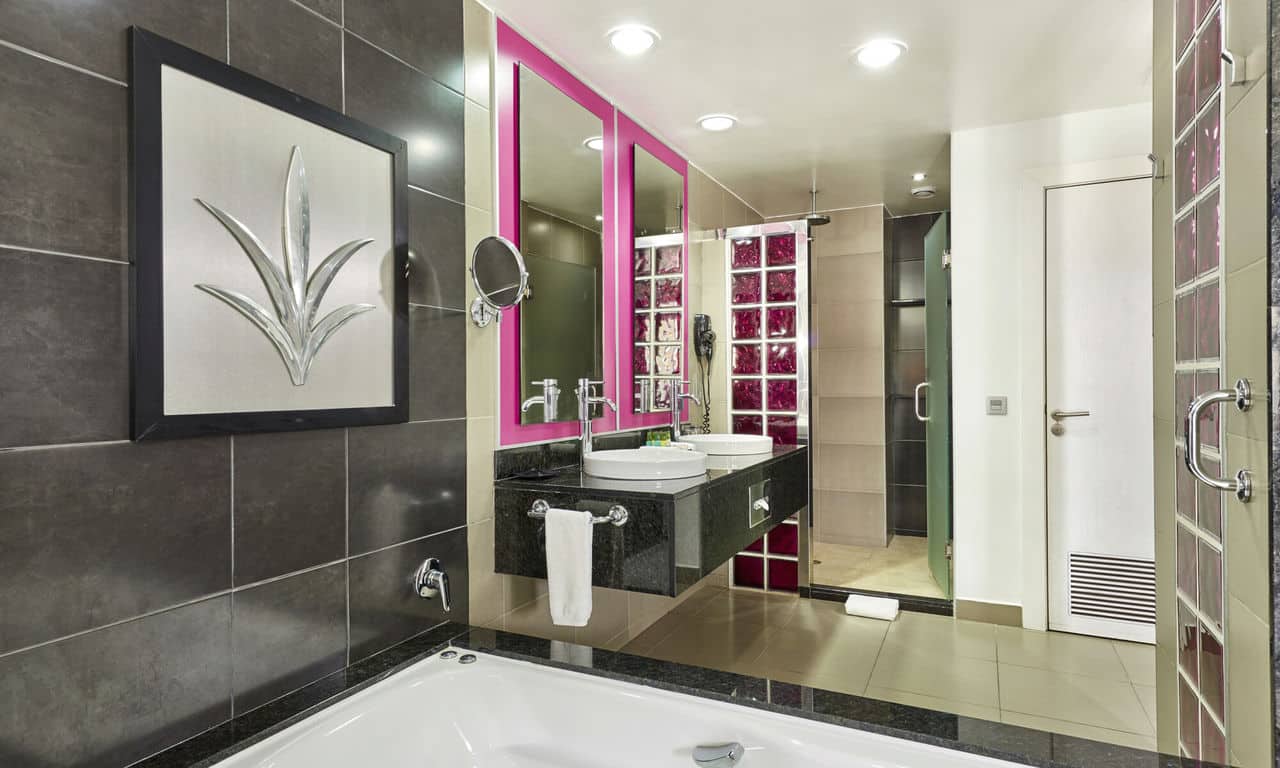 Mexiko playa del carmen - hotel Riu Palace Mexico - Suite bad
