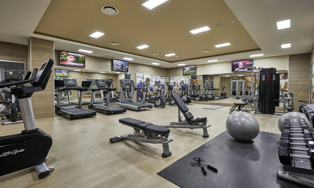 mexiko playa del carmen - Hotel Riu Palace Riviera Maya - fitnessstudio