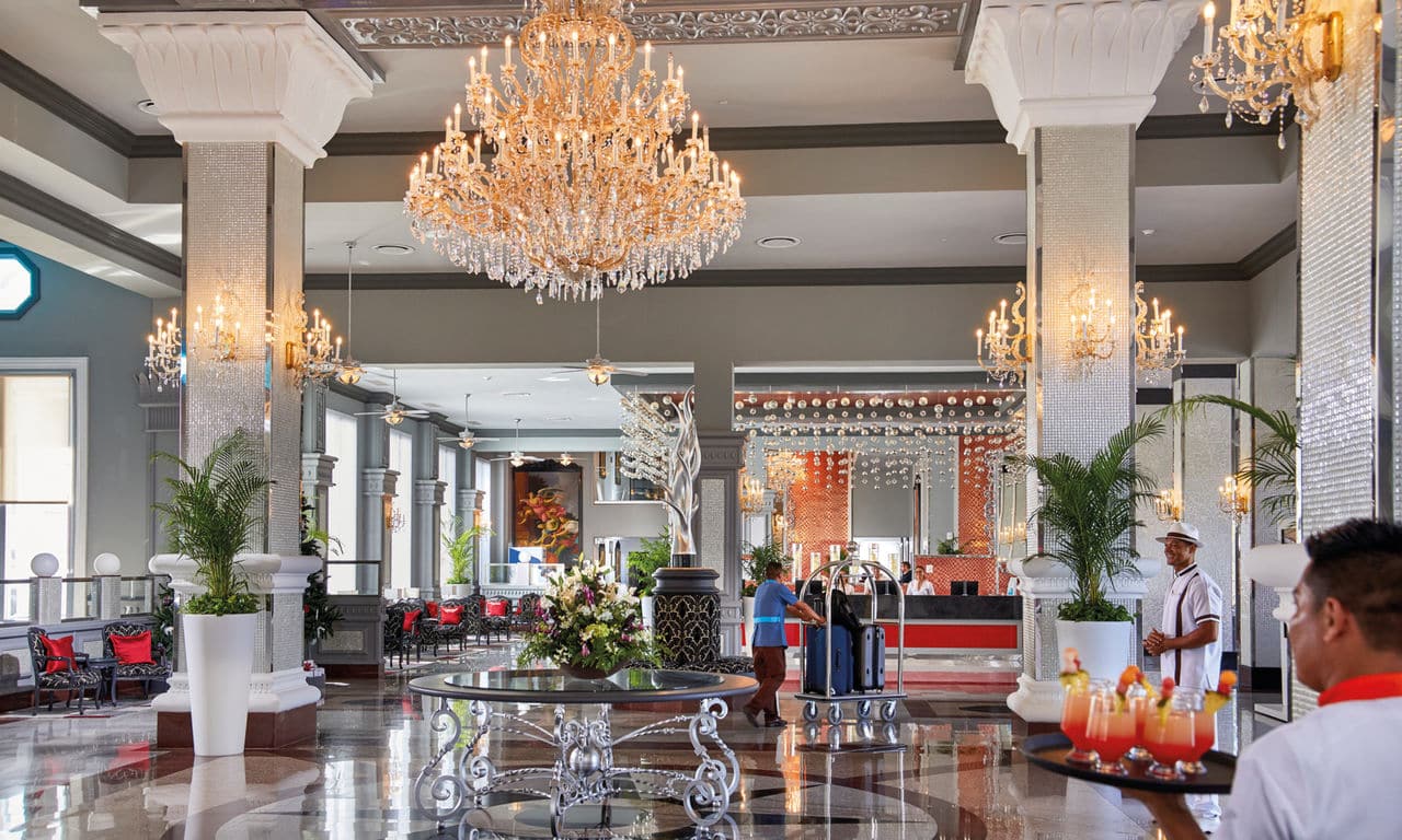 mexiko playa del carmen - Hotel Riu Palace Riviera Maya - Rezeption Lobby
