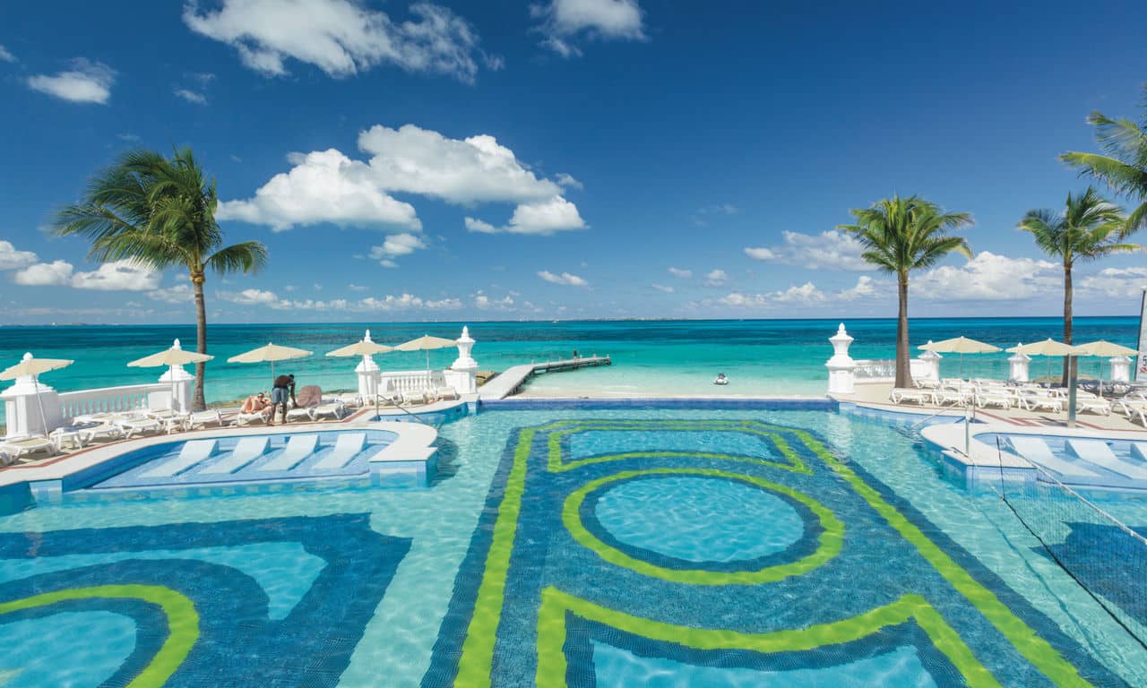 mexika cancun hotel riu palace las americas poollandschaft