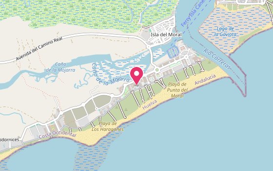 Kartenausschnitt: Lage von Vila Galé Isla Canela