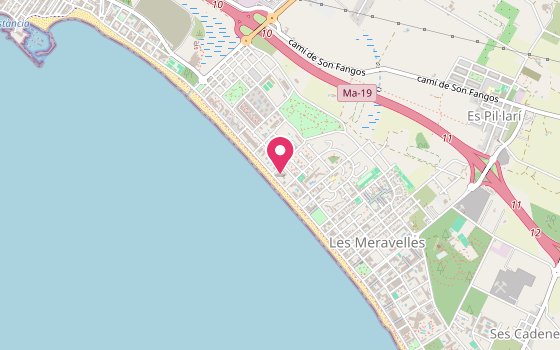 Kartenausschnitt: Lage von Iberostar Waves Bahia de Palma