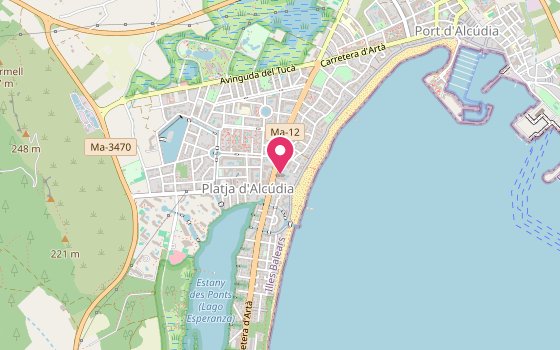 Kartenausschnitt: Lage von Iberostar Waves Ciudad Blanca