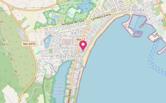 Kartenausschnitt: Lage von Iberostar Ciudad Blanca Alcudia Apartamentos