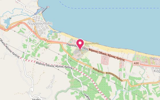 Kartenausschnitt: Lage von Pilot Beach Resort