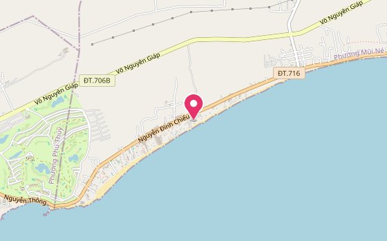 Kartenausschnitt: Lage von Hotel Blue Ocean Resort