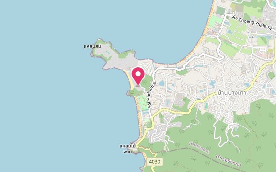 Kartenausschnitt: Lage von The Surin Phuket