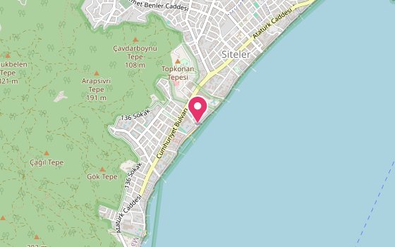 Kartenausschnitt: Lage von Hotel Marbella