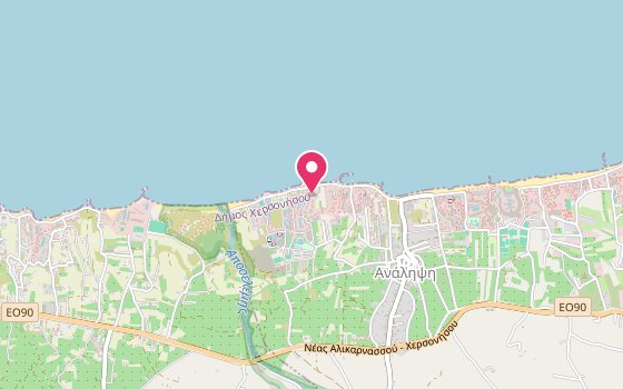 Kartenausschnitt: Lage von Stella Village Seaside Hotel