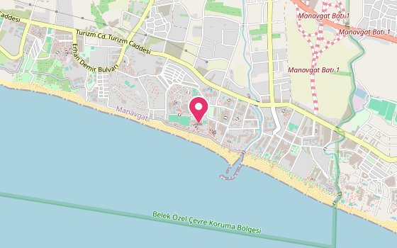 Kartenausschnitt: Lage von Sentido Kamelya Selin Hotel