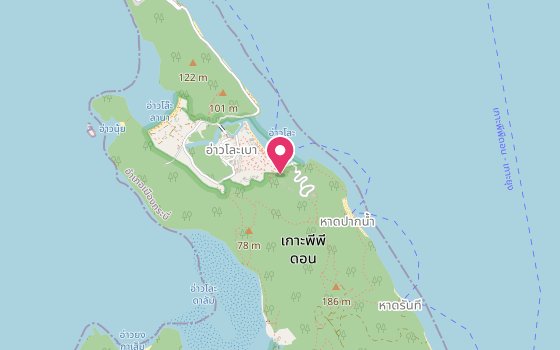 Kartenausschnitt: Lage von SAii Phi Phi Island Village