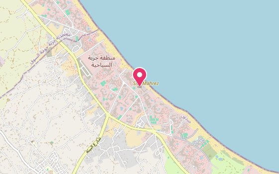 Kartenausschnitt: Lage von SENTIDO Djerba Beach