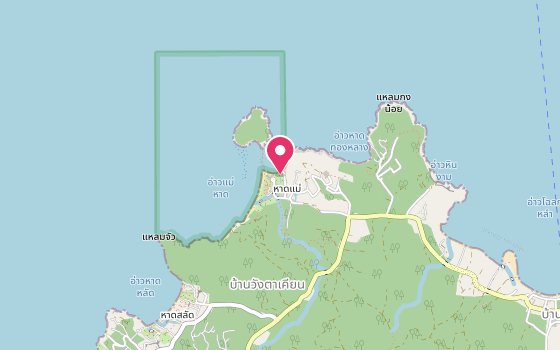 Kartenausschnitt: Lage von Maehaad Bay Resort