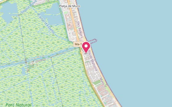 Kartenausschnitt: Lage von Grupotel Natura Playa