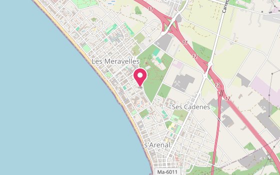 Kartenausschnitt: Lage von Occidental Playa de Palma