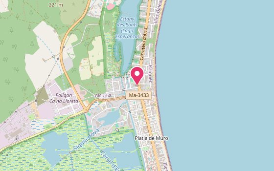Kartenausschnitt: Lage von Grupotel Maritimo