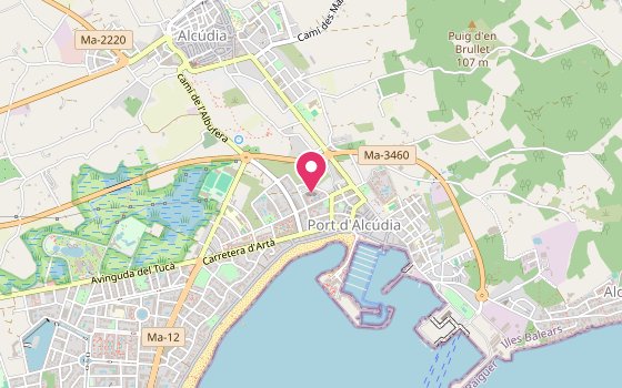 Kartenausschnitt: Lage von allsun App.-Hotel Estrella & Coral de Mar