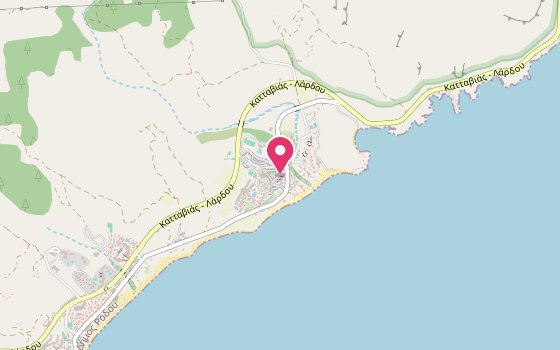 Kartenausschnitt: Lage von Lindos Imperial Resort & Spa