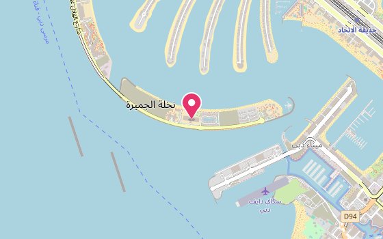 Kartenausschnitt: Lage von Jumeirah Zabeel Saray