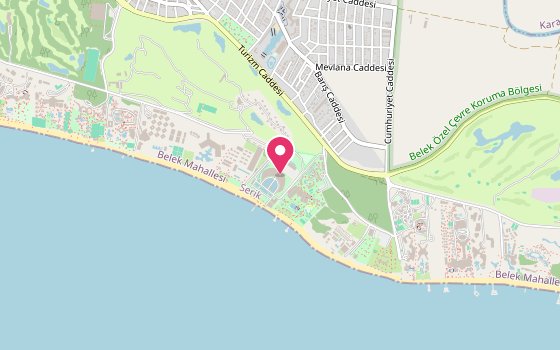 Kartenausschnitt: Lage von Maxx Royal Belek Golf Resort