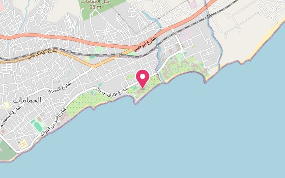 Kartenausschnitt: Lage von Radisson Blu Resort & Thalasso Hammamet