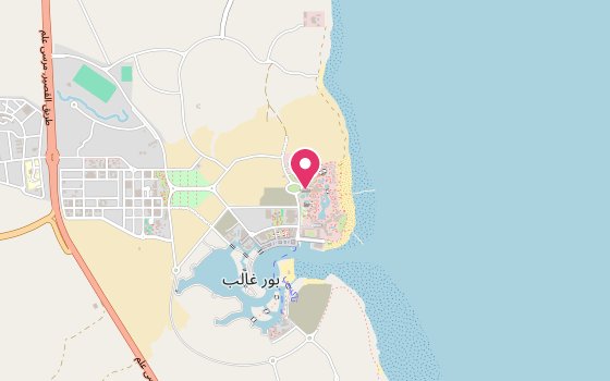 Kartenausschnitt: Lage von Pickalbatros Sands Hotel - Port Ghalib