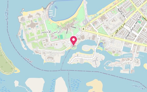 Kartenausschnitt: Lage von Khalidiya Palace Rayhaan by Rotana