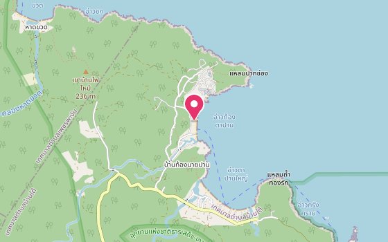 Kartenausschnitt: Lage von Anantara Rasananda Koh Phangan -  Villas