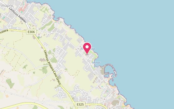 Kartenausschnitt: Lage von Crystal Springs Beach Hotel