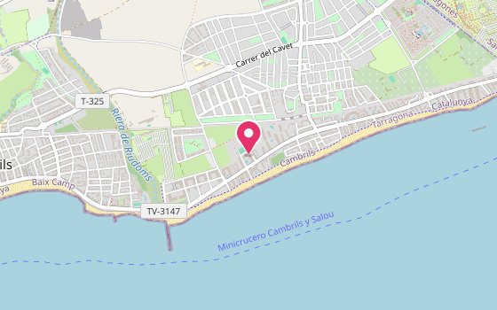 Kartenausschnitt: Lage von H10 Cambrils Playa