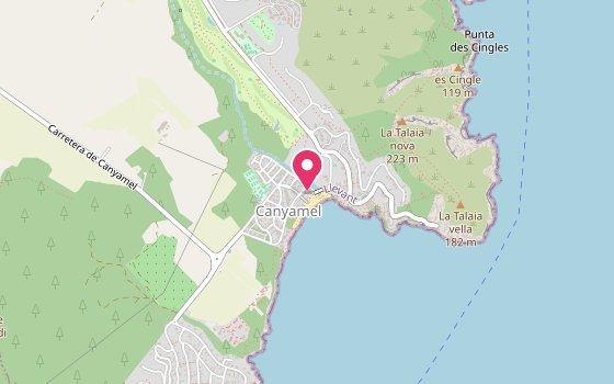 Kartenausschnitt: Lage von Universal Hotel Castell Royal