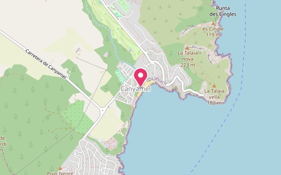 Kartenausschnitt: Lage von Universal Hotel Laguna