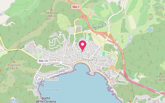 Kartenausschnitt: Lage von Villa Columbus Boutique Hotel