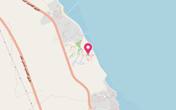 Kartenausschnitt: Lage von The Oasis Dive Resort