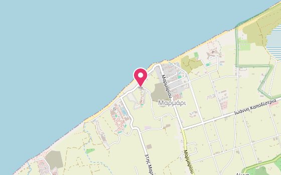 Kartenausschnitt: Lage von Sandy Beach Hotel & Family Suites