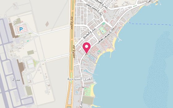 Kartenausschnitt: Lage von Pickalbatros White Beach Resort - Hurghada