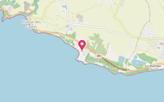 Kartenausschnitt: Lage von Shanti Maurice Resort & Spa
