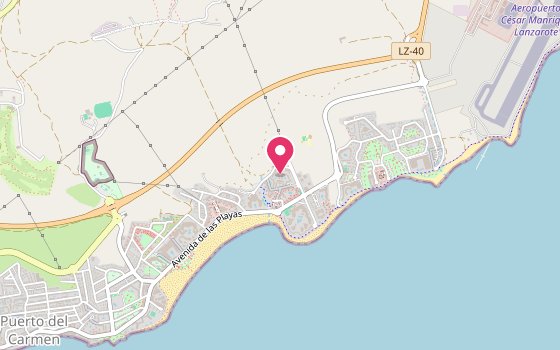 Kartenausschnitt: Lage von Sentido Aequora Lanzarote Suite