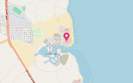 Kartenausschnitt: Lage von Pickalbatros Palace Hotel-Port Ghalib