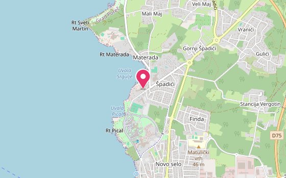 Kartenausschnitt: Lage von Marea Suites Valamar Collection