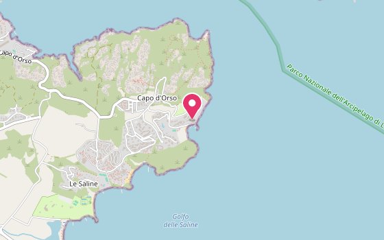 Kartenausschnitt: Lage von Hotel Capo D'Orso Thalasso & Spa