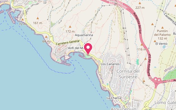 Kartenausschnitt: Lage von Radisson Blu Resort Gran Canaria