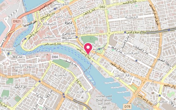 Kartenausschnitt: Lage von Hotel Radisson Blu Dubai Deira Creek