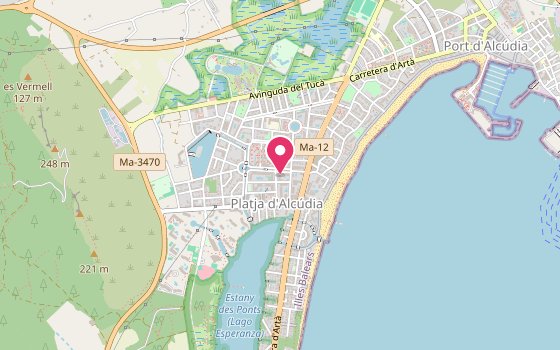 Kartenausschnitt: Lage von Trendhotel Alcudia