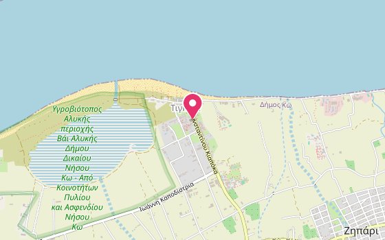 Kartenausschnitt: Lage von Sentido More Meni Residence & Suites